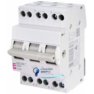 Перемикач навантаження SSQ 325 "1-0-2", 3P 25A
