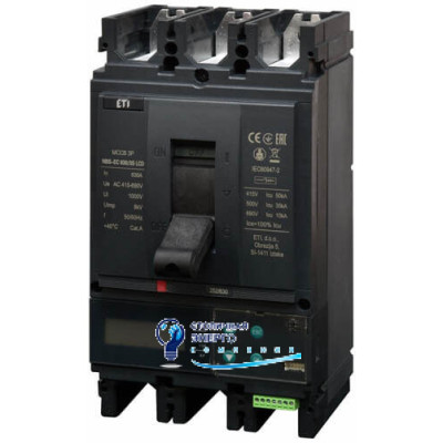 Автоматический выключатель NBS-EC 630/3S LCD 630A (50kA, (0.4-1)In/(1.5-12)In) 3P