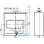 Трансформатор струму TAT127 під шину 127х55, 3000/1А, клас точності 0,5