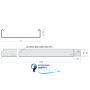 Лоток неперфорированный L2098мм, NKZIN 50X250X1.00_S