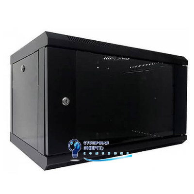 Шафа комутаційна настінна 4U 600x600 розбірна, чорна