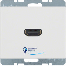 Розетка HDMI, полярна білизна, ARSYS