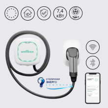 Зарядная станция Pulsar Plus Wallbox 32А 230В 7,4 кВт черная с разъемом Тype 1 с кабелем 5м PLP1-0-1-2-9-002