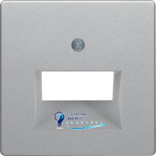 Накладка для 2-кратной розетки UAE, алюминий, Q.х