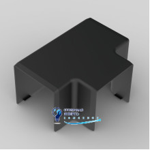 Тройник для кабельного канала LHD 40x40 Kopos  8644_FB ПВХ черный