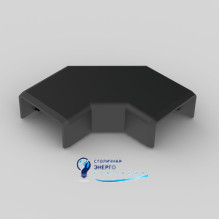 Угол прямой для кабельного канала LHD 20x10 Kopos  8923_FB ПВХ черный