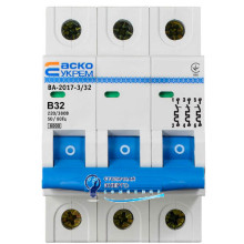 Автоматический выключатель УКРЕМ ВА-2017/B 3р 32А АСКО
