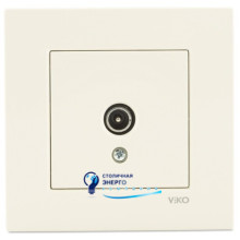 Розетка VIKO TV (телевиз. 0 потерь) KARRE 90960149 Кремовый