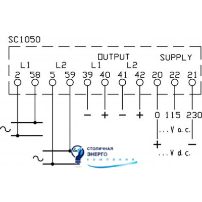 Измерительный преобразователь напряжения 1 (0,5 по запросу), 115-230V AC (или по запросу)