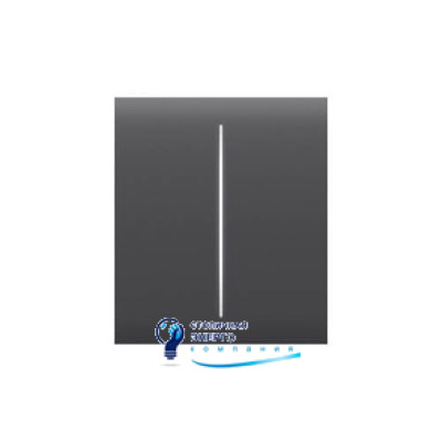 Кнопка центральна для 2-клавішного вимикача Ajax CenterButton (2-gang) Graphite