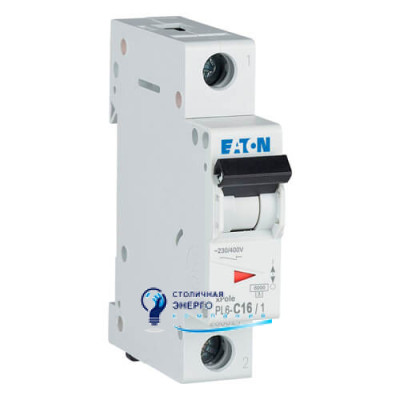Автоматический выключатель Eaton PL6-C16/1