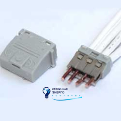 Клемна колодка швидкого з'єднання 3p 400V 1,5-2,5кв.мм. B2733 ДКС