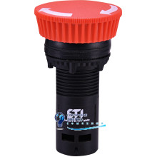 Кнопка монобл. грибок ECM-T01-R (отключение поворотом, 1NC, красная)