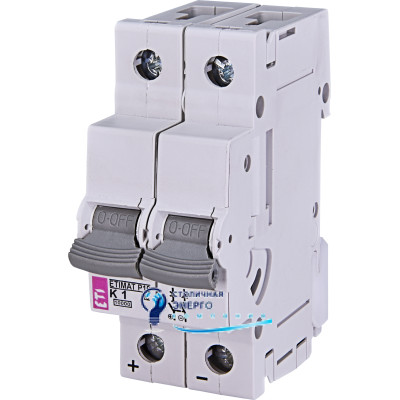 Автоматичний вимикач ETIMAT P10 DC 2p B 20A (10 kA)