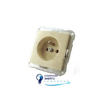 Розетка с центральным контактом заземления сл. / Кость FIORENA (винт) 16А/250V