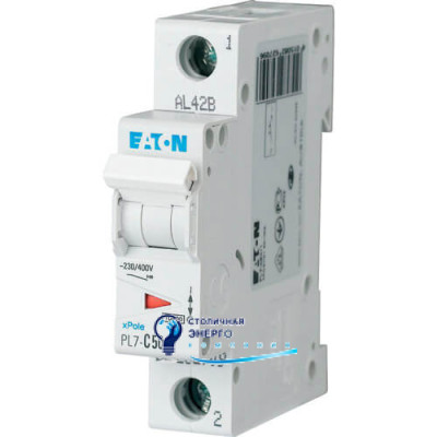 Автоматический выключатель Eaton PL7-C50/1
