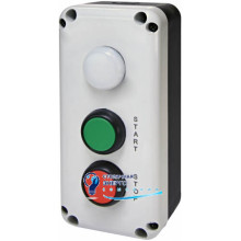 Кнопочный пост 3-модул. ESB3-V8 (Standart, "START/STOP" з ламп. LED240V AC, красная/зеленая/белая)