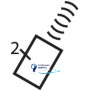 Пульт ДК 2-кнопки 2-канала IP50 KNX quicklink