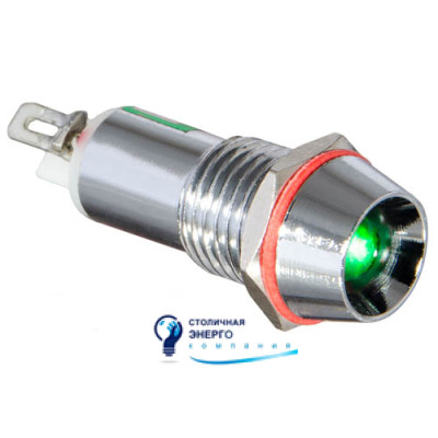 Сигнальная арматура AD22C-10 зеленая 24V AC/DC