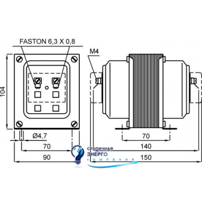 Трансформатор напряжения измерительный TTV010 110/100V