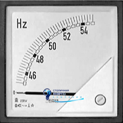 Частотомір 90˚ 45-65Hz 48x48 мм