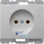 Розетка без з/к, защ.контактов, полярная белизна, 16А/250V ARSYS