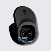 Держатель для разъема и кабеля Type 2 черный Wallbox CBLDOCK-T2-B
