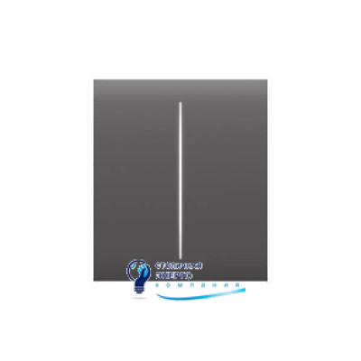 Кнопка центральна для 2-клавішного вимикача Ajax CenterButton (2-gang) Grey