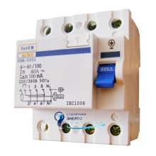 Дифференциальное реле (УЗО) УКРЕМ ПЗВ-2001 4р/25А/30мА АСКО