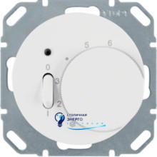 Регулятор температуры помещения, 10А/250V, полярная белизна, R.x