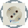 Розетка із з/к з нахилом на 45°, біла, 16А/250V S.1