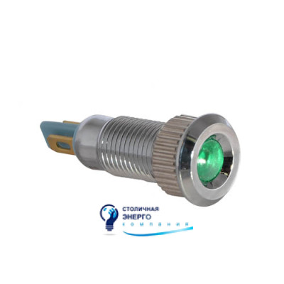 Сигнальная арматура TY08F зеленая 220V AC