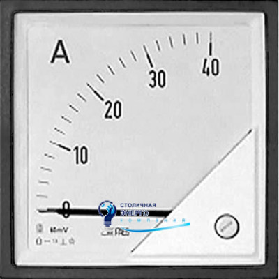 Амперметр DC 240˚ 150мкА 48x48 мм