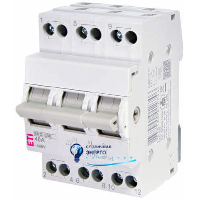 Переключатель нагрузки SSQ 340 "1-0-2", 3P 40A