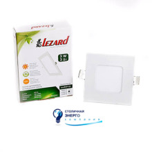 Панель светодиодная квадратная, 3W, 4200K, 240lm