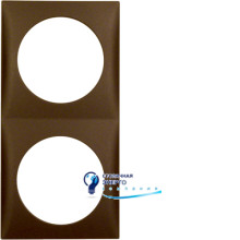 Рамка 2Х коричневая матовая, INTEGRO