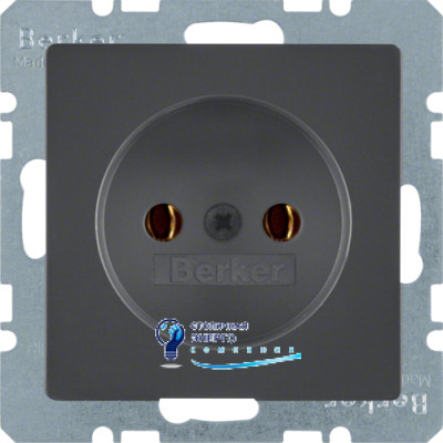 Розетка без з/к, 16А/250V, антрацит, Q.х