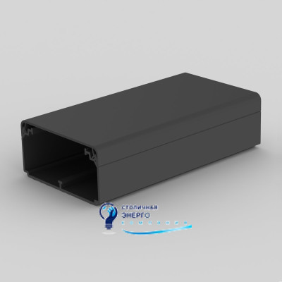 Кабельный канал EKD 80х40 мм Kopos  EKD 80X40_FD ПВХ черный