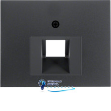 Накладка для розетки UAE, антрацит, K.1