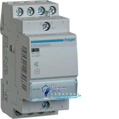 Контактор безшумний 25A, 4НВ, 24V