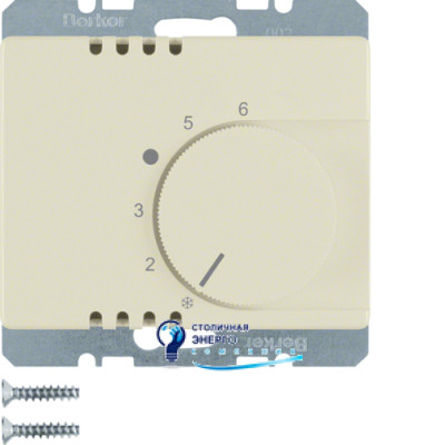 Регулятор температури приміщення, 250V, білий, ARSYS
