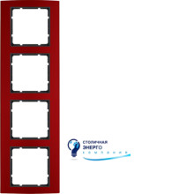 Рамка 4Х красная/антрацит B.3