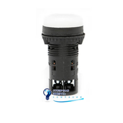 Лампа сигнальная LED матовая ELPI-024С-W 24V AC/DC (белая)