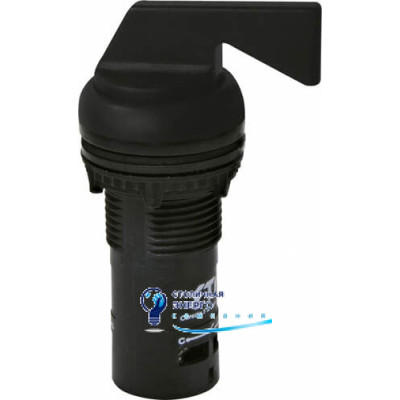 Переключатель ECS3L-N30-20 "I-O-II" 2NO 22мм без подсветки, 3 фиксированных положения, 30°, с длинной рукояткой, черный
