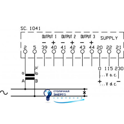 Измерительный преобразователь напряжения TRMS 1 (0,5 по запросу), 115-230V AC (или по запросу)