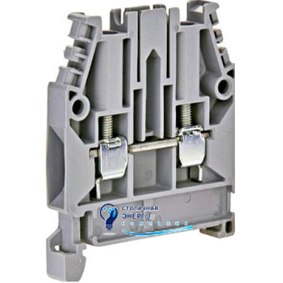 Клеммник CNC JXB-2,5 Ø0,5-2,5 на DIN-рейке серый