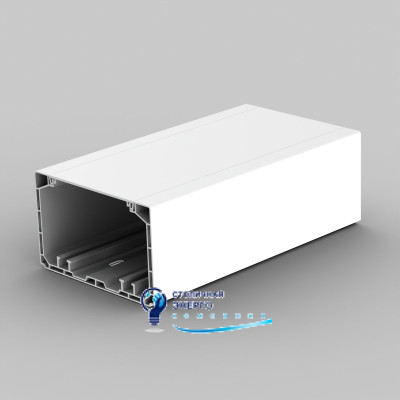 Кабельный канал парапетный 110х65 мм Kopos  PK 110X65 D HF_HD ПВХ без галогенов белый