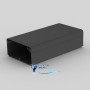 Кабельный канал EKD 80х40 мм Kopos  EKD 80X40_FD ПВХ черный