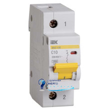 Автоматичний вимикач ВА47-100 1Р 10А 10kA С IEK