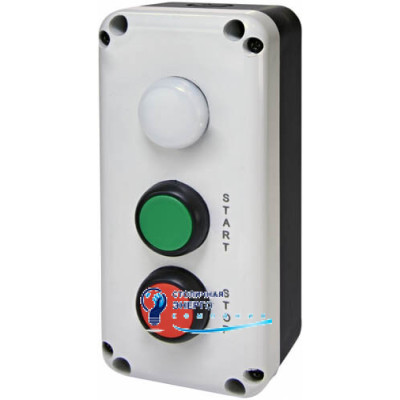 Кнопочный пост 3-модул. ESB3-V8 (Standart, "START/STOP" з ламп. LED240V AC, красная/зеленая/белая)
